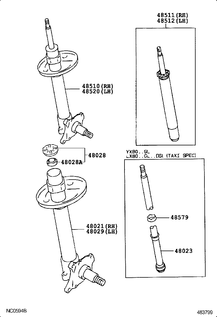 48131-2A160 SPRING, FRONT COIL, RH product image