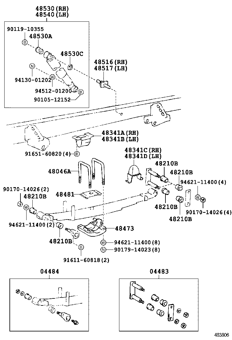 48202-25890 LEAF, REAR SPRING, NO.3 product image