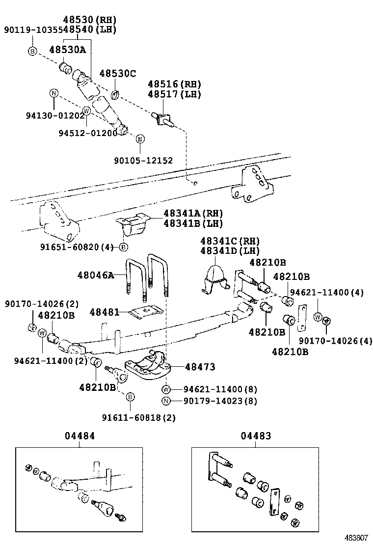 48202-25890 LEAF, REAR SPRING, NO.3 product image