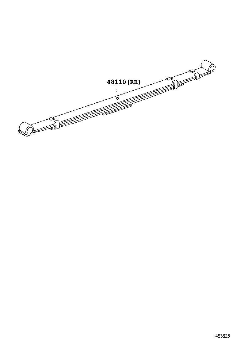 48111-2E020 LEAF, FRONT SPRING, NO.1 product image