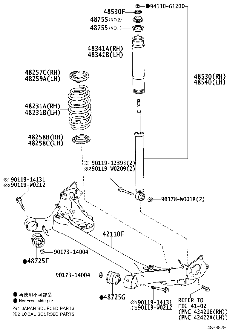 48231-02D60 SPRING, COIL, REAR RH product image