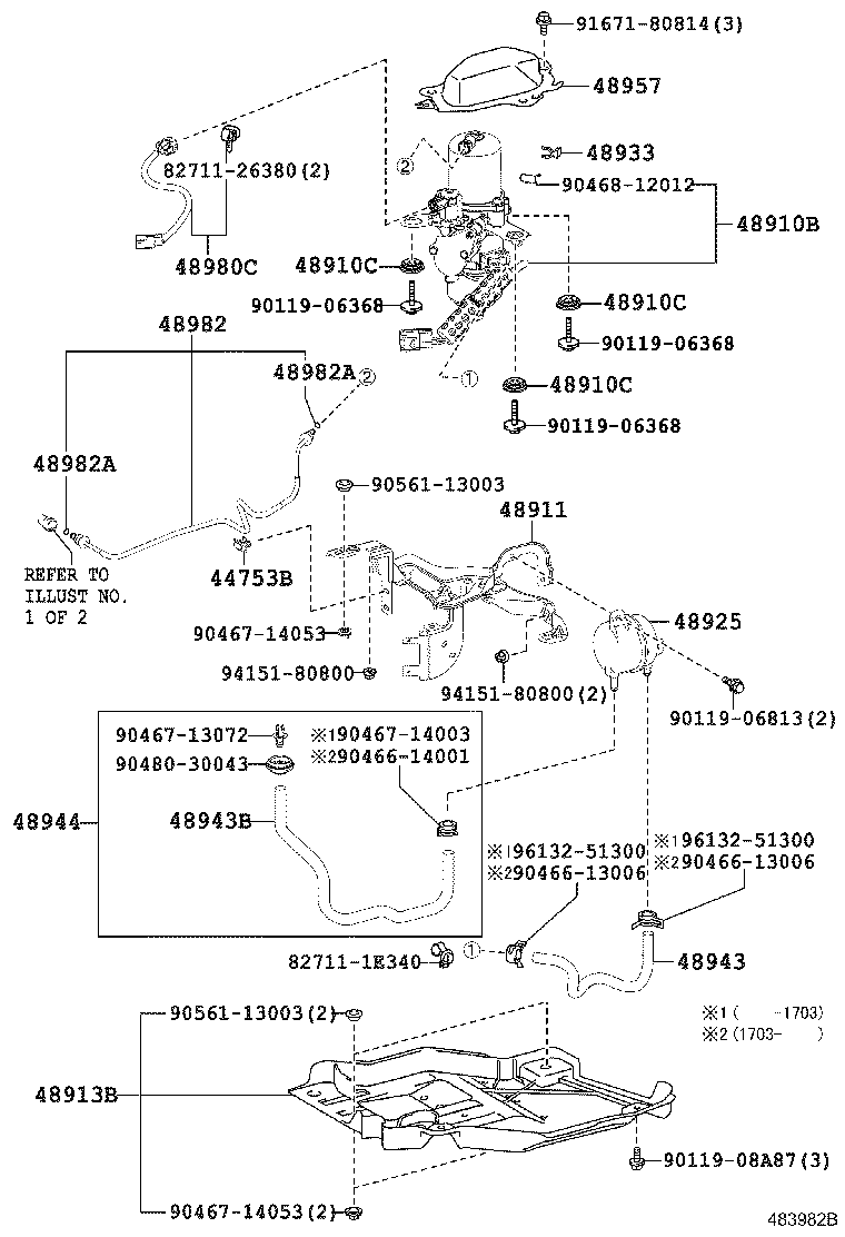 48980-28010 HARNESS ASSY, HEIGHT CONTROL VALVE product image