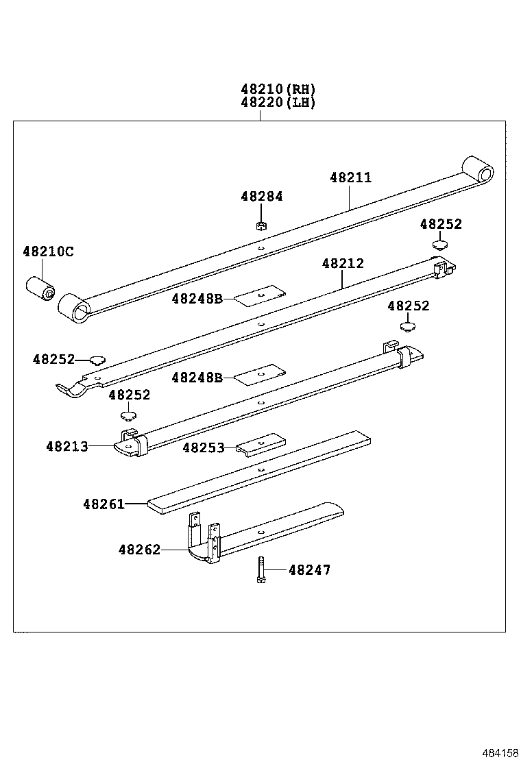 48516-YQ010 BRACKET, REAR SHOCK ABSORBER, UPPER RH product image
