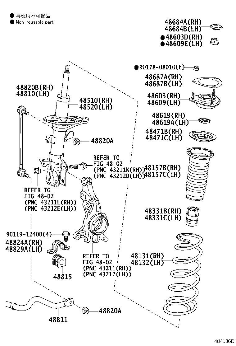 48131-74020 SPRING, FRONT COIL, RH product image