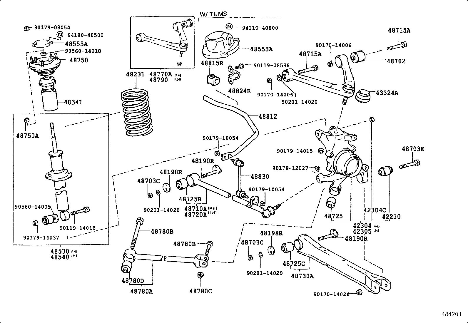 48231-14830 SPRING, COIL, REAR product image