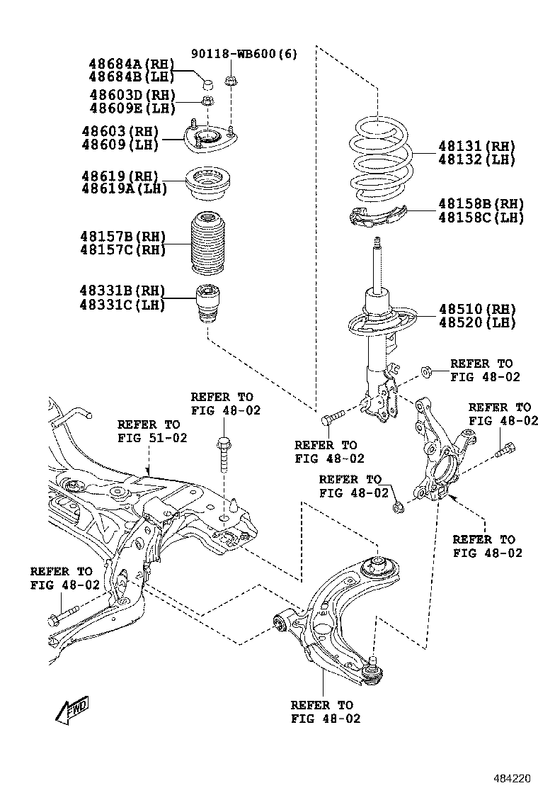 48131-WB001 SPRING, FRONT COIL, RH product image