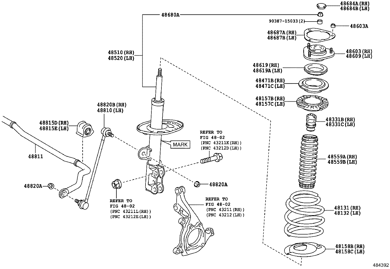48131-0R140 SPRING, FRONT COIL, RH product image
