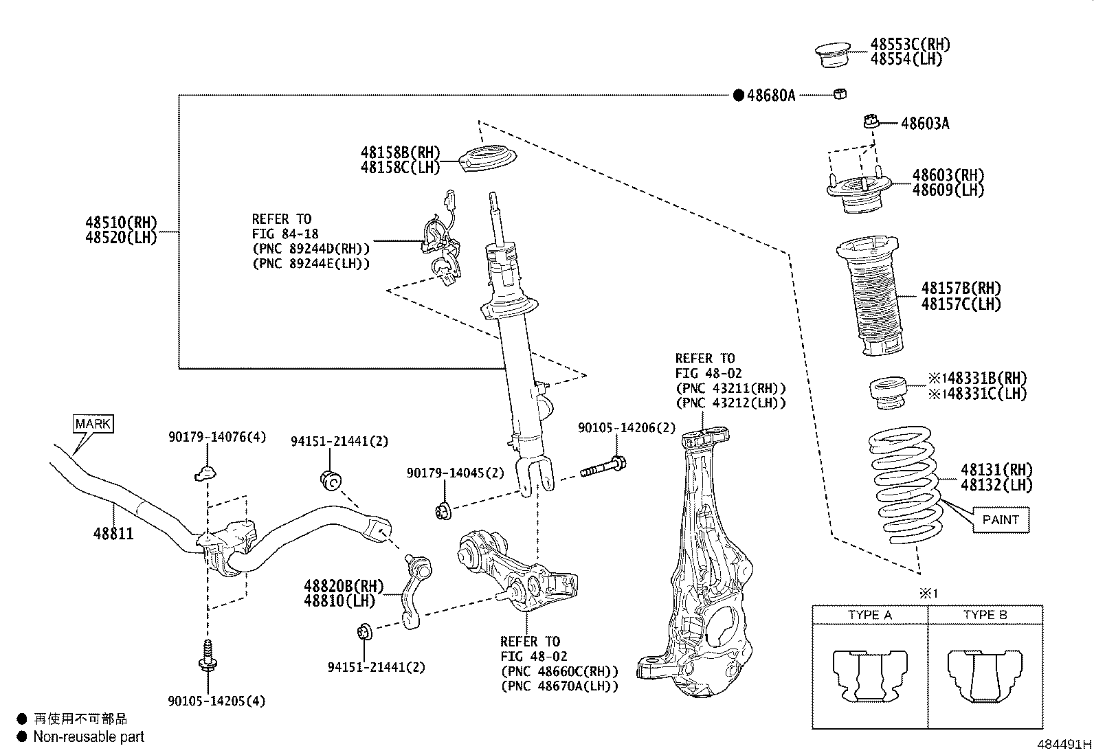 Toyota 48131-11060 SPRING, FRONT COIL, RH