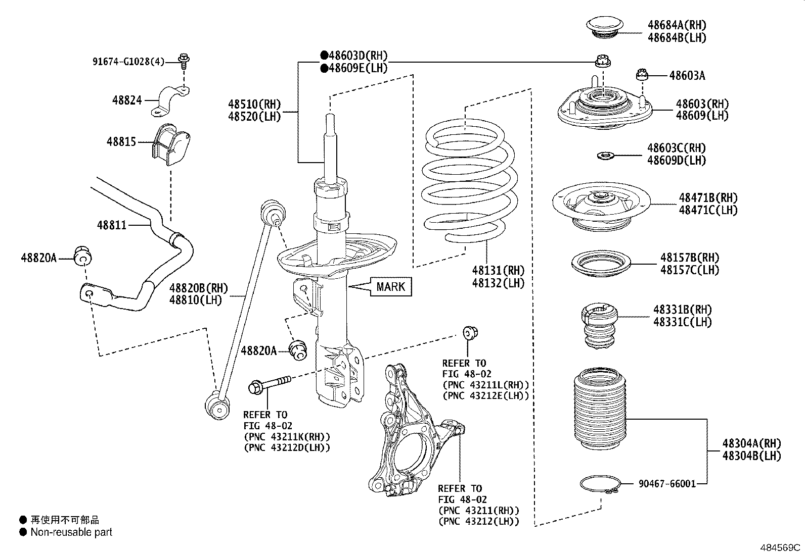48131-15050 SPRING, FRONT COIL, RH product image