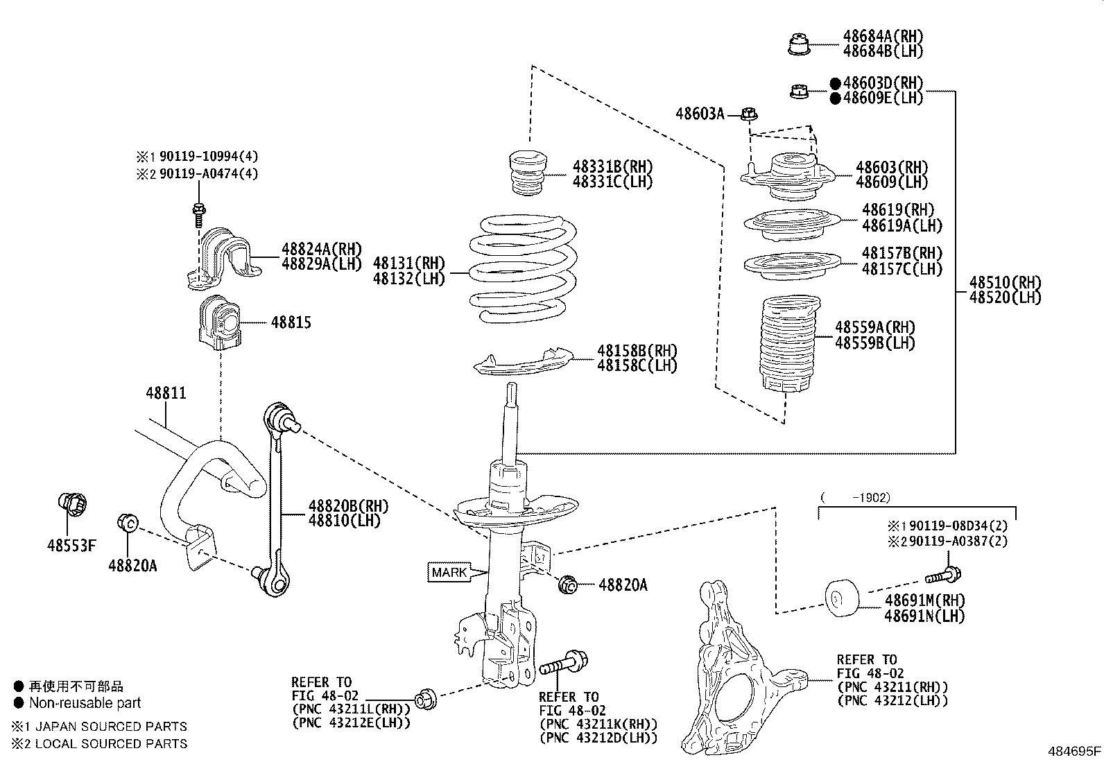 Toyota 48131-06K21 SPRING, FRONT COIL, RH