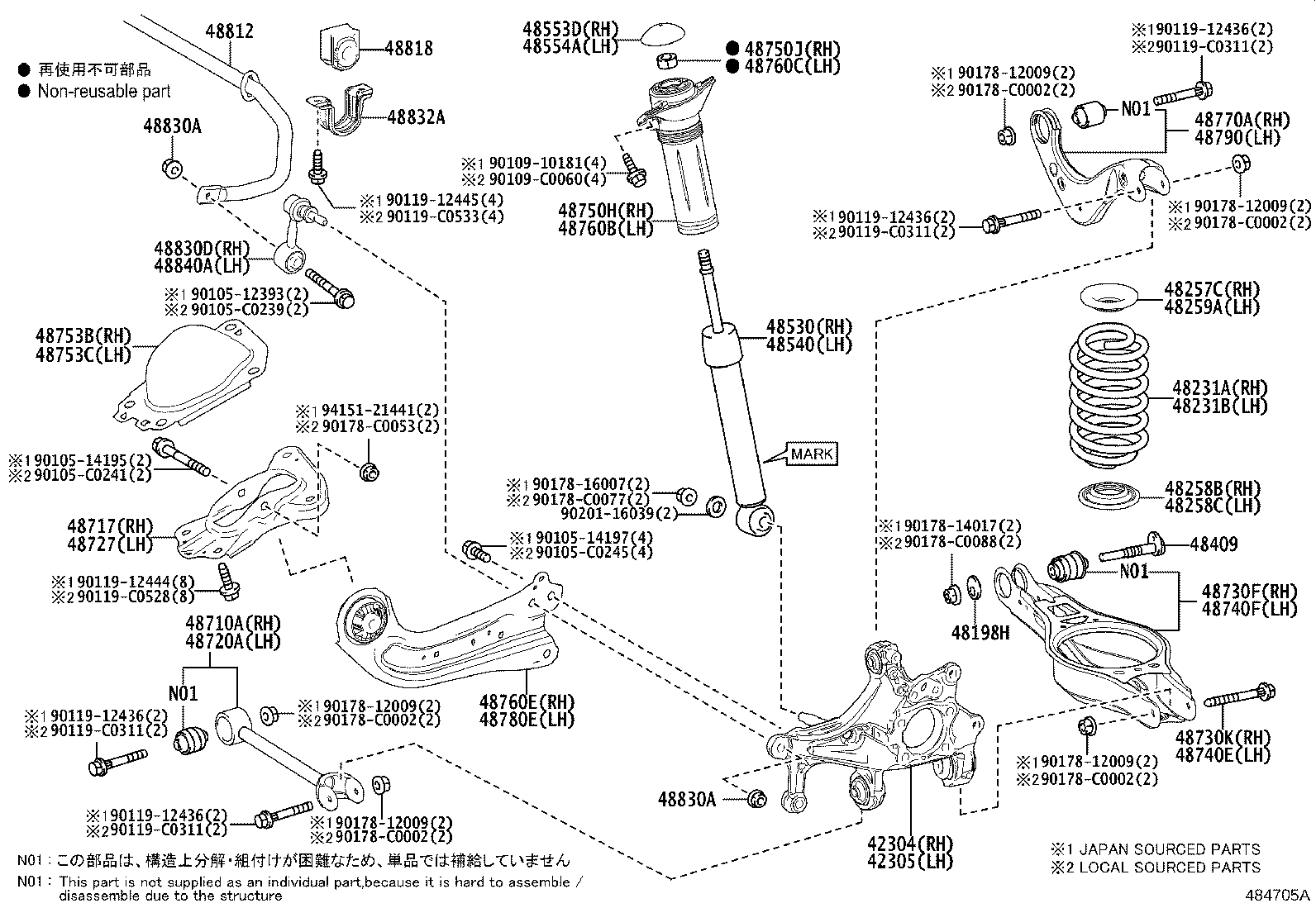48231-F4130 SPRING, COIL, REAR RH product image