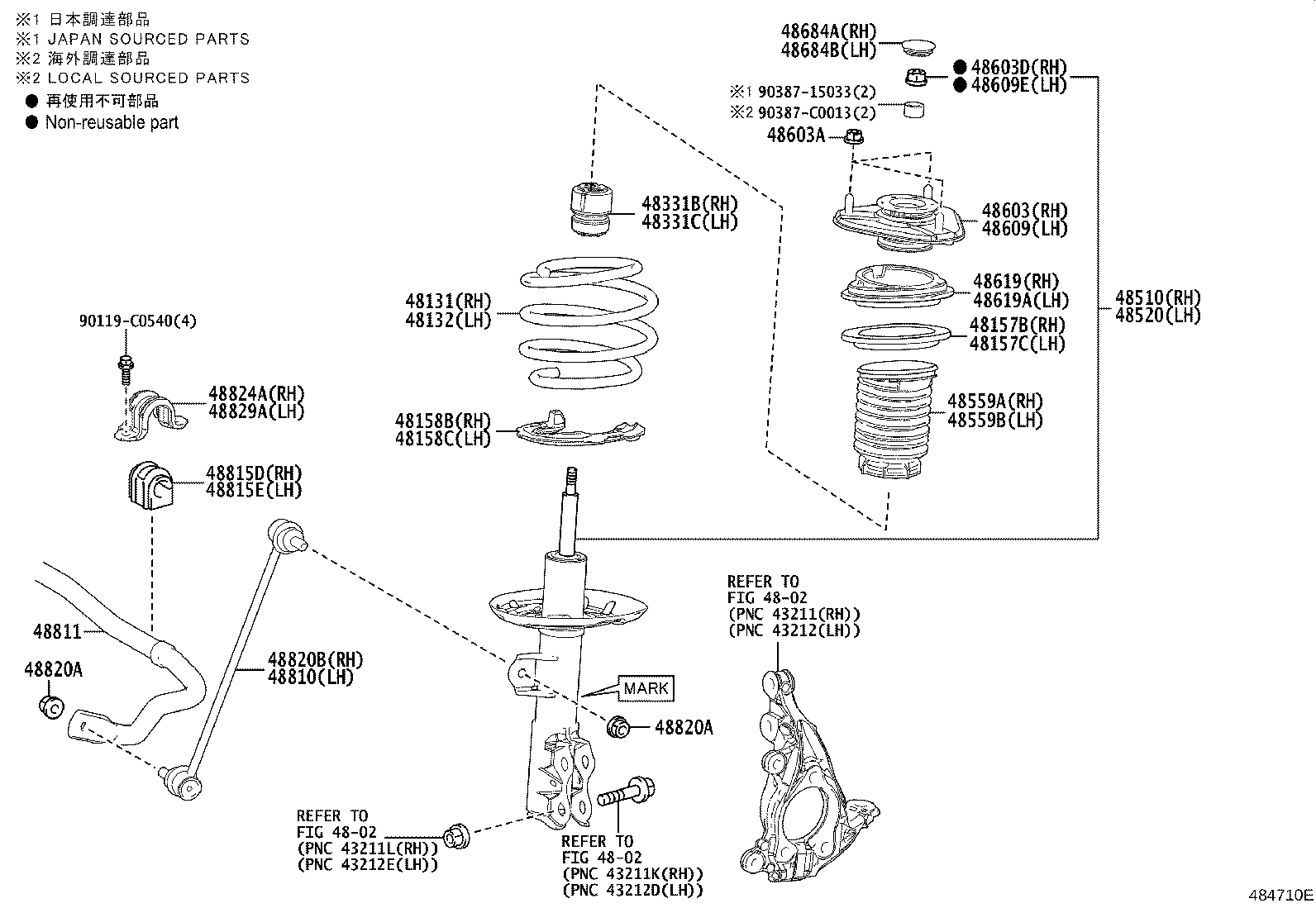 48131-F4430 SPRING, FRONT COIL, RH product image