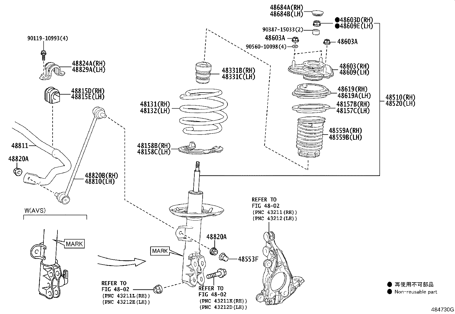 48131-76100 SPRING, FRONT COIL, RH product image