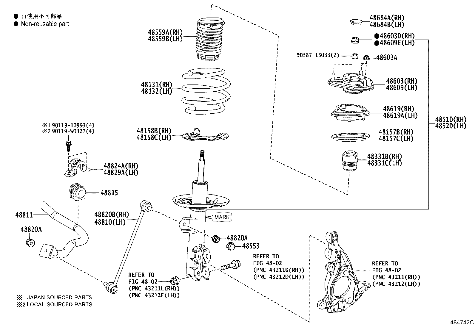 48131-0Z300 SPRING, FRONT COIL, RH product image