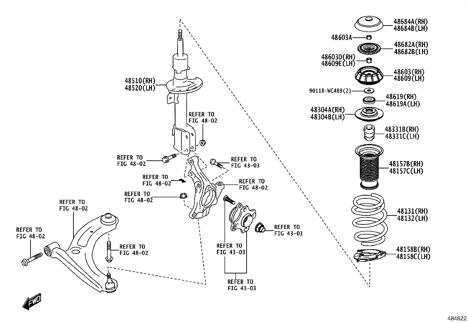 48471-WC001 SEAT SUB-ASSY, BUMPER, RH product image