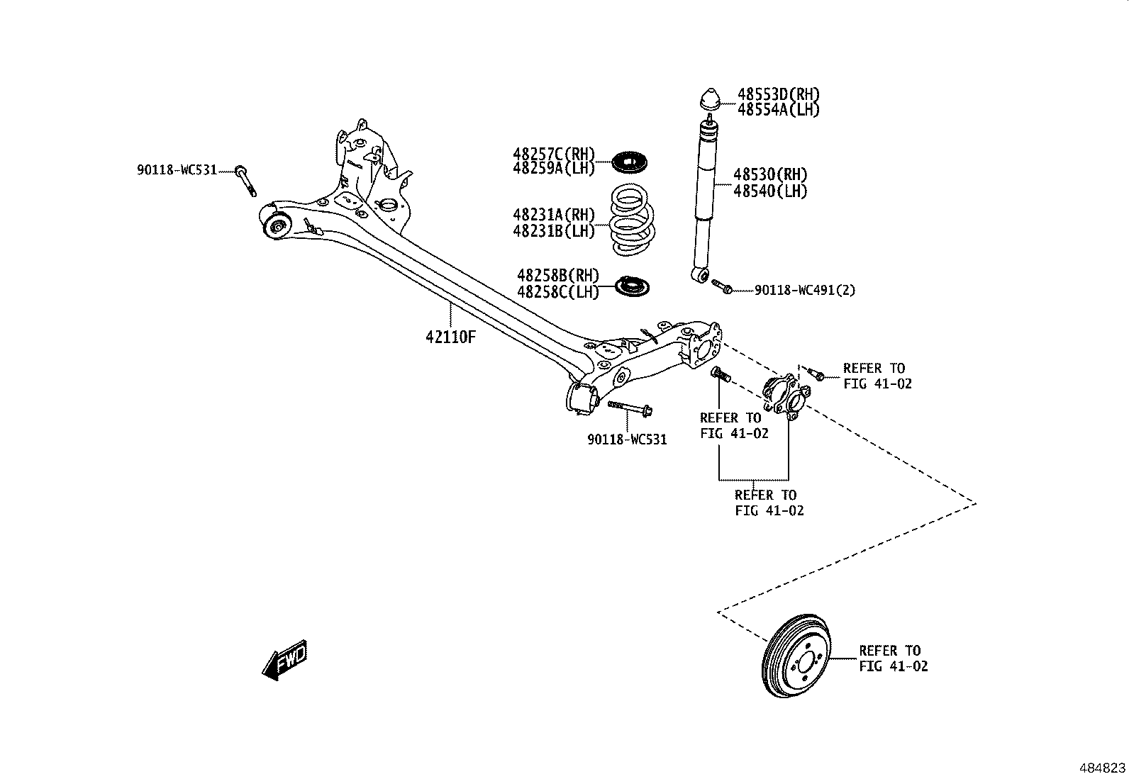 48231-WC001 SPRING, COIL, REAR RH product image