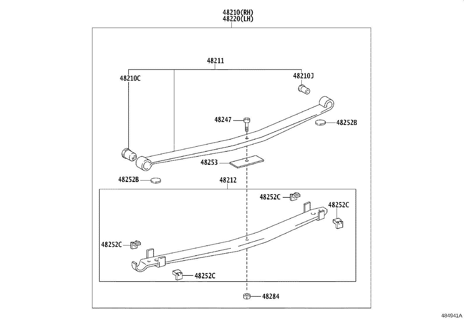48046-36320 SEAT SUB-ASSY, SPRING U BOLT, RH product image