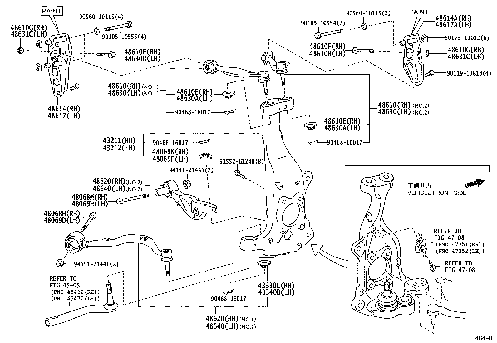 48190-50060 CAM ASSY, CAMBER ADJUST product image