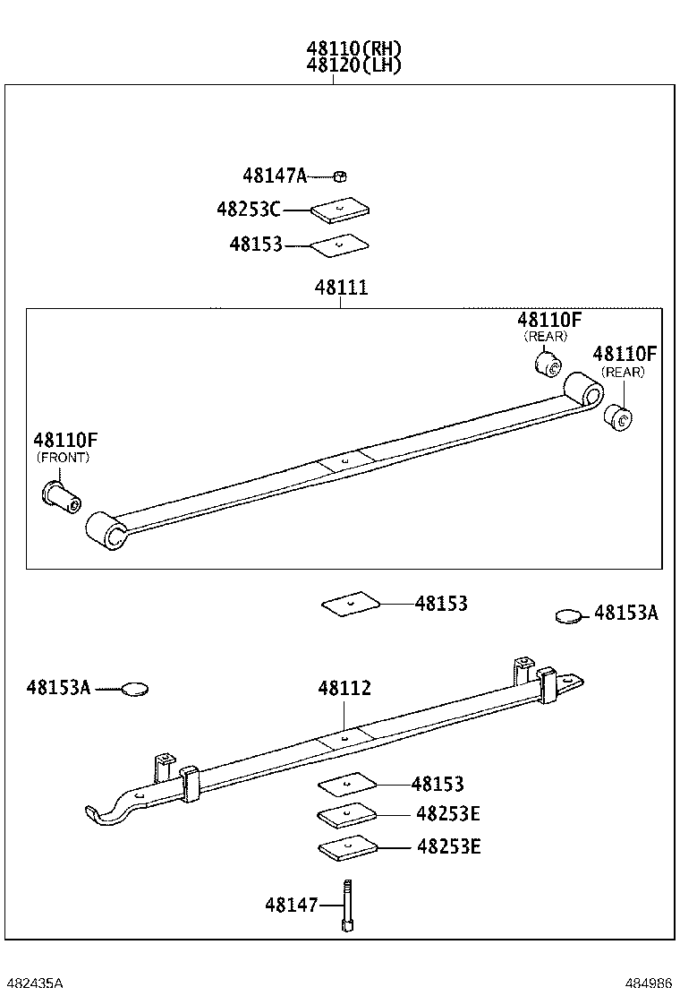 48101-3V331 LEAF, FRONT SPRING, NO.1 product image