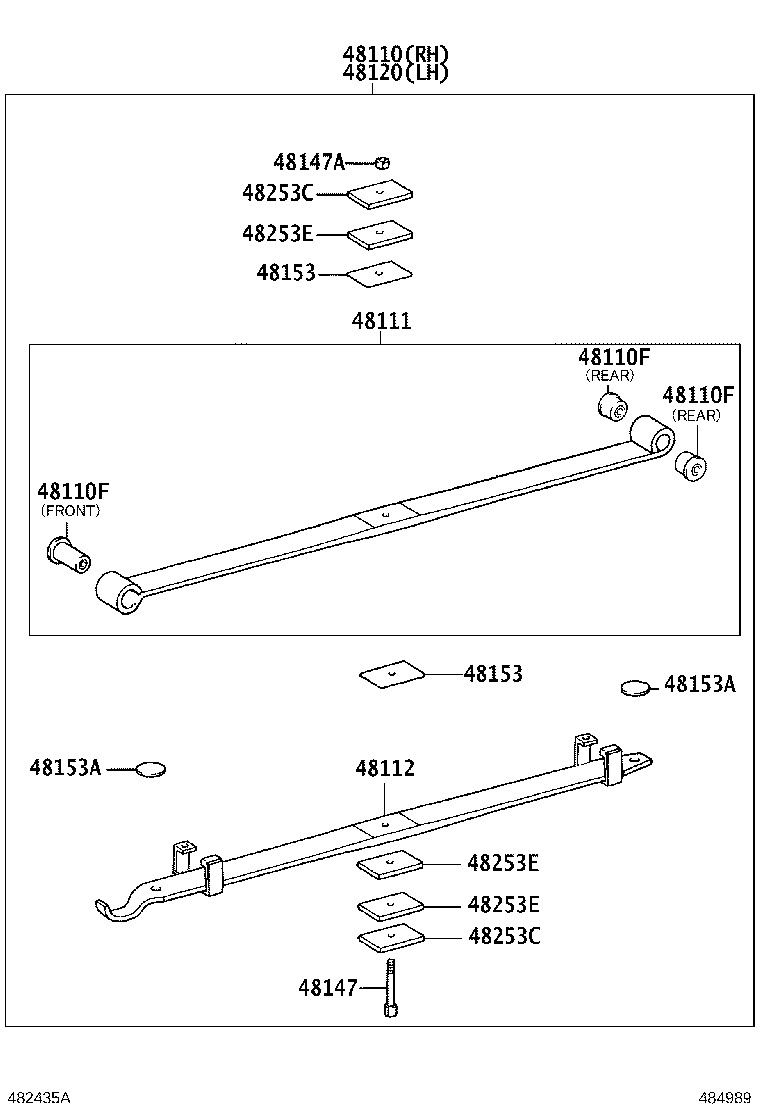 48101-3V331 LEAF, FRONT SPRING, NO.1 product image