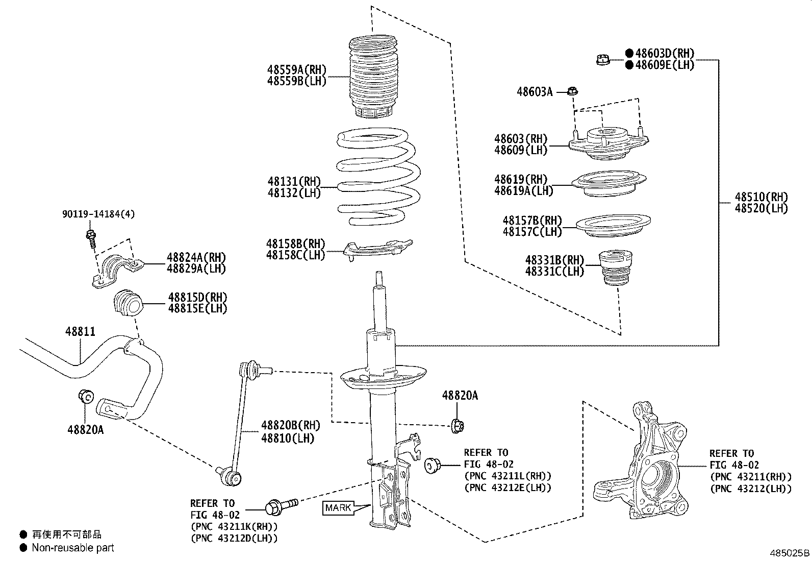 Toyota 48131-VR020 SPRING, FRONT COIL, RH