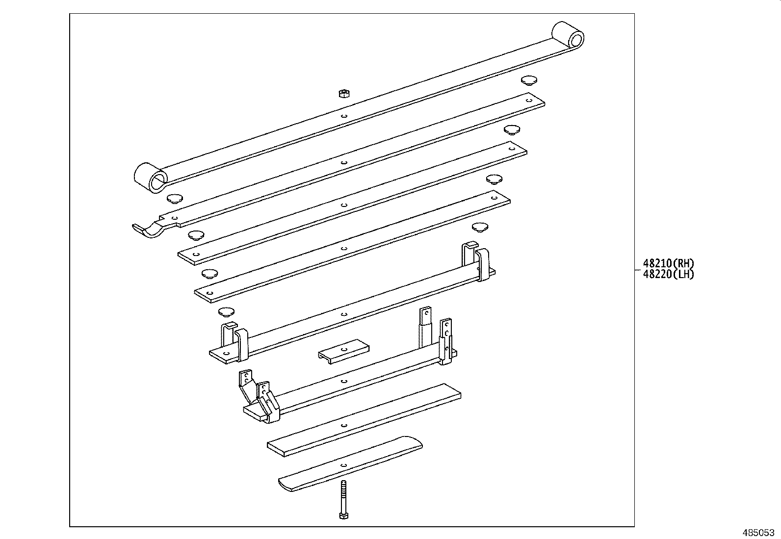48213-0KD00 LEAF, REAR SPRING, NO.3 product image
