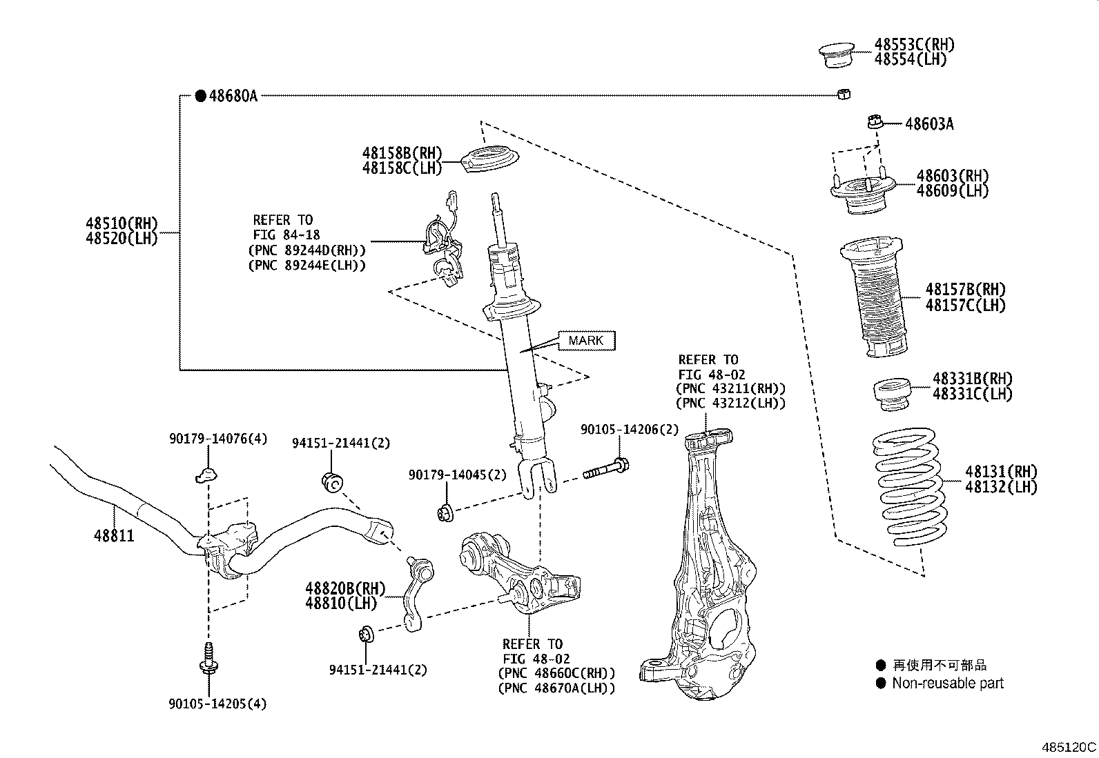 Toyota 48131-11040 SPRING, FRONT COIL, RH