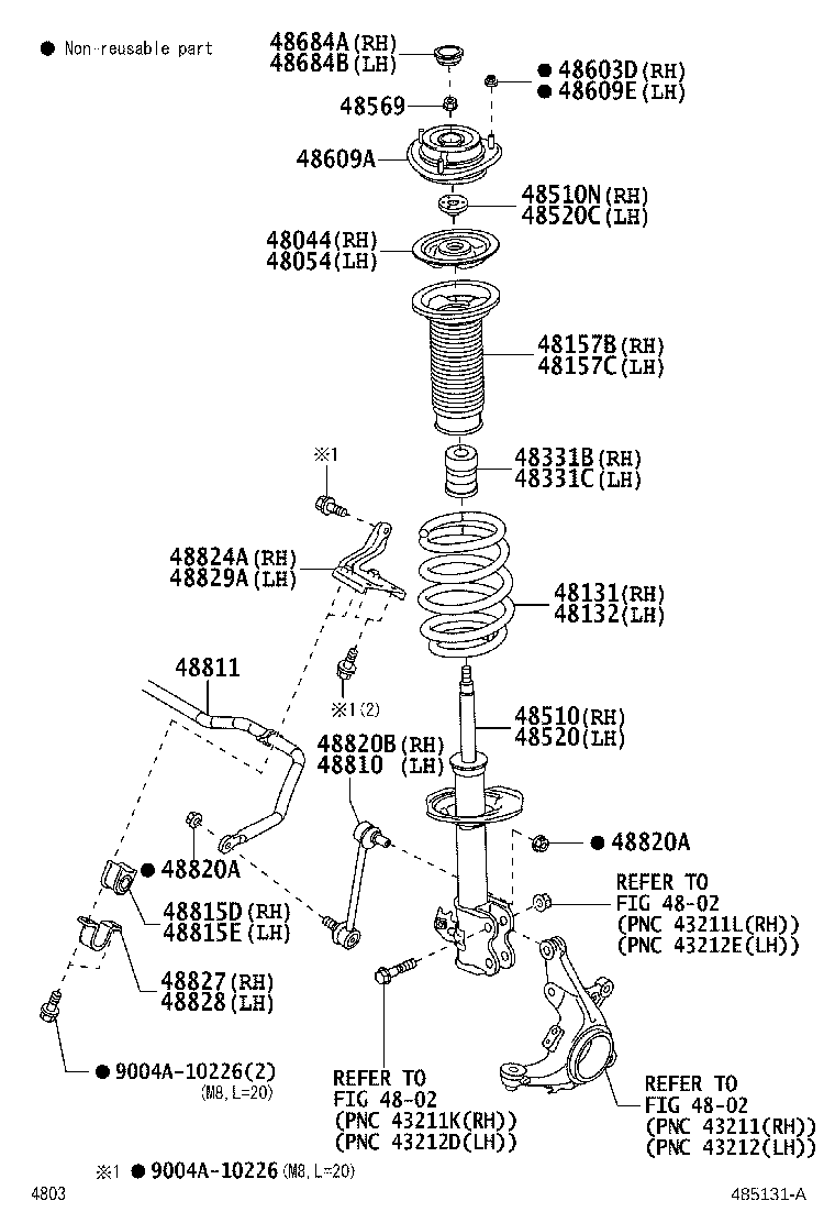 48131-BZC40 SPRING, FRONT COIL, RH product image