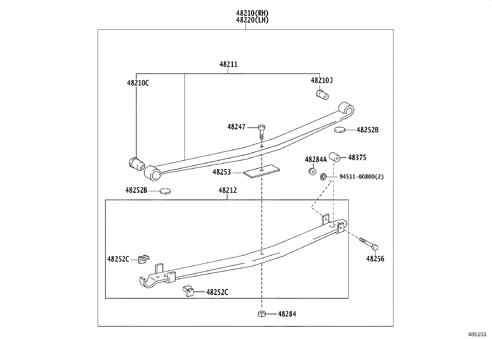48210-36A30 SPRING ASSY, REAR RH product image