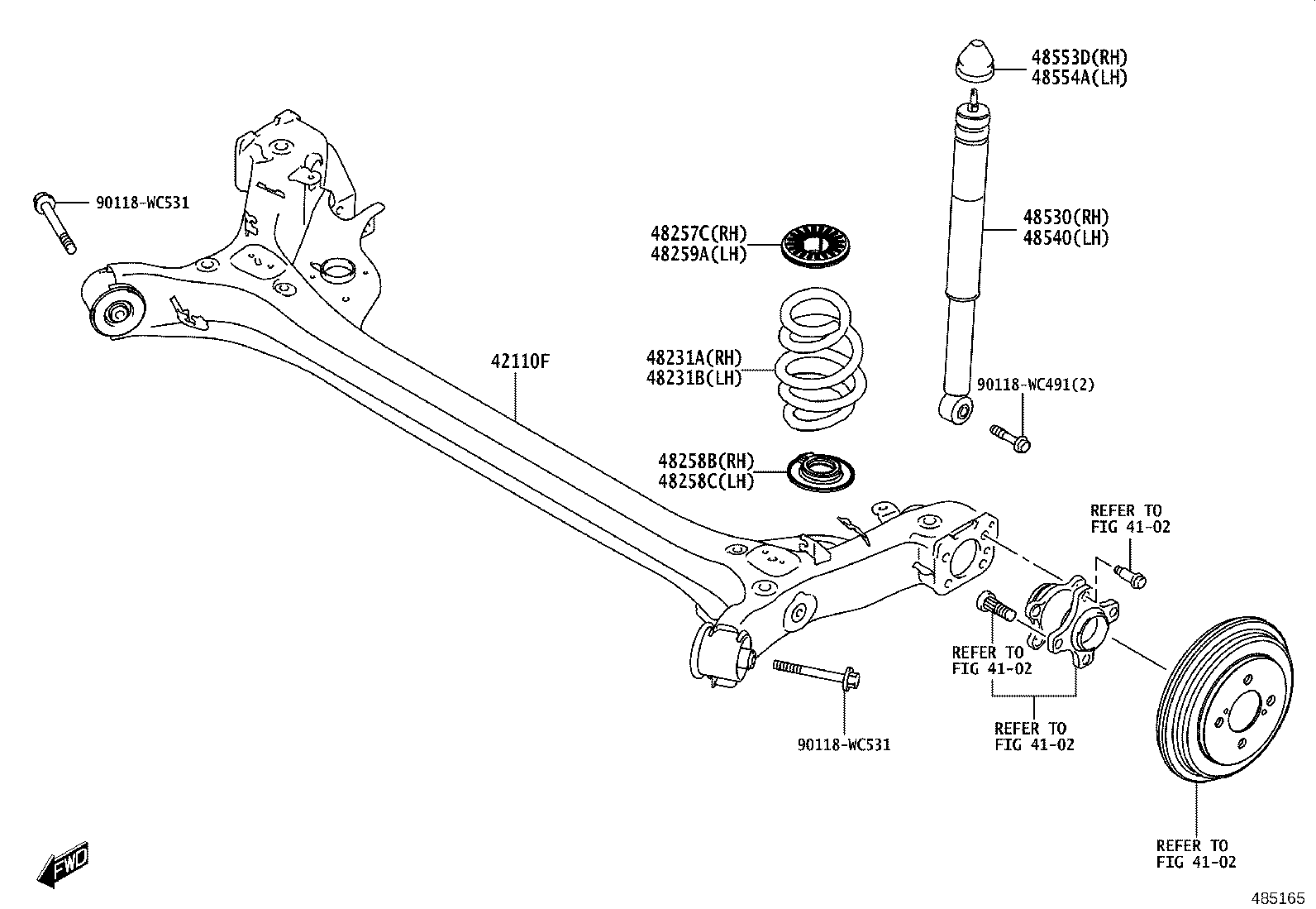 48231-WC002 SPRING, COIL, REAR RH product image