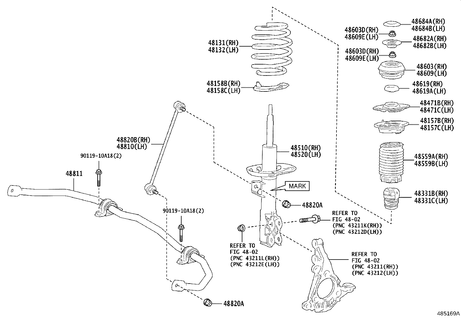 48131-52S40 SPRING, FRONT COIL, RH product image