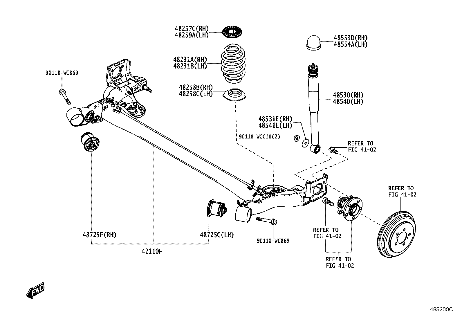 48231-WC018 SPRING, COIL, REAR RH product image