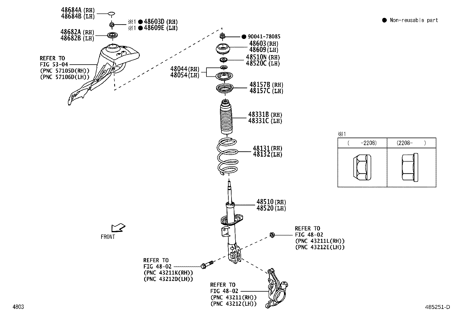 Toyota 48131-BZB60 SPRING, FRONT COIL, RH