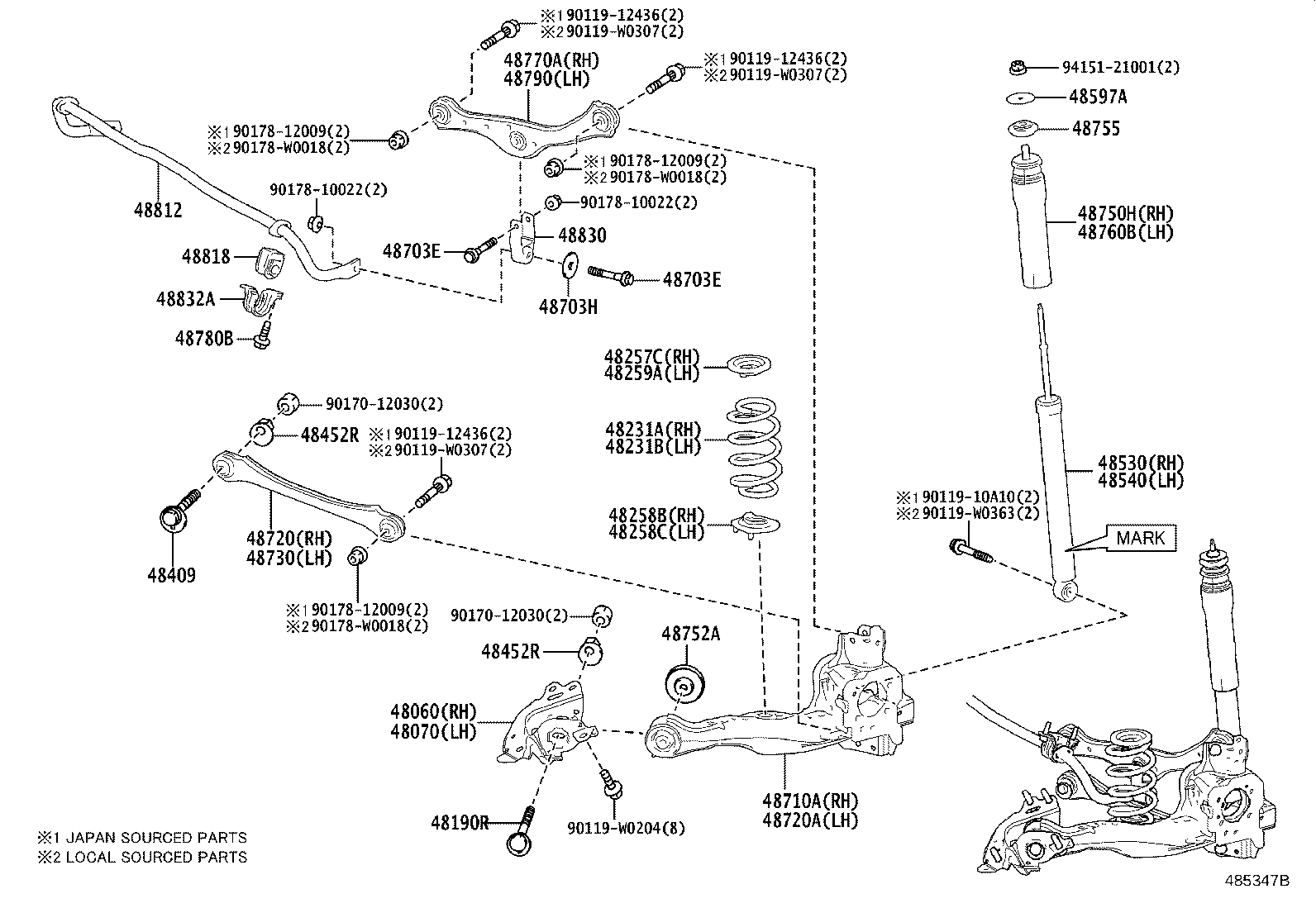 48190-K0010 CAM ASSY, CAMBER ADJUST product image