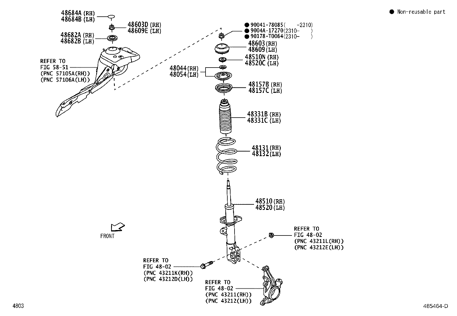 Toyota 48131-BZB90 SPRING, FRONT COIL, RH