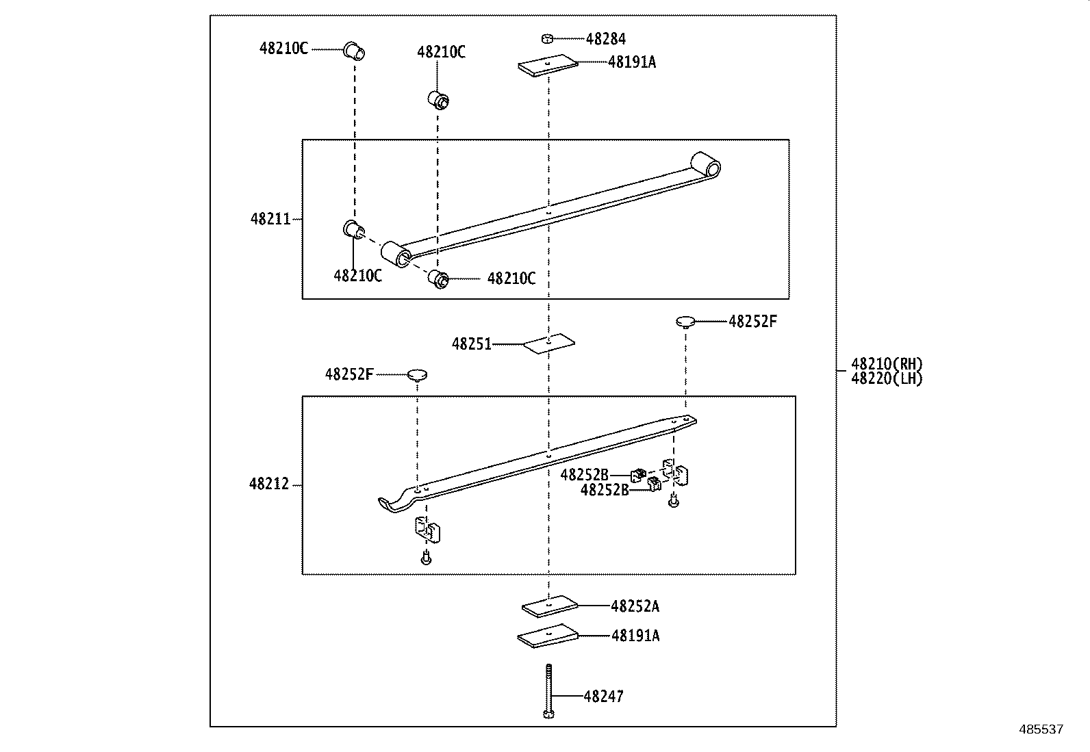48203-25C00 LEAF, REAR SPRING, NO.3 product image