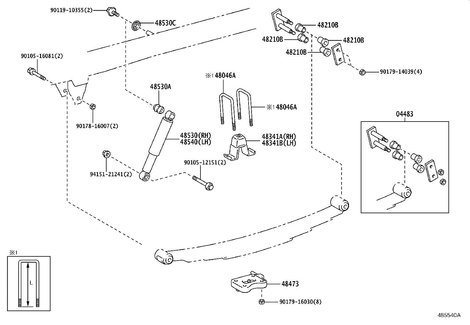 48203-25C00 LEAF, REAR SPRING, NO.3 product image