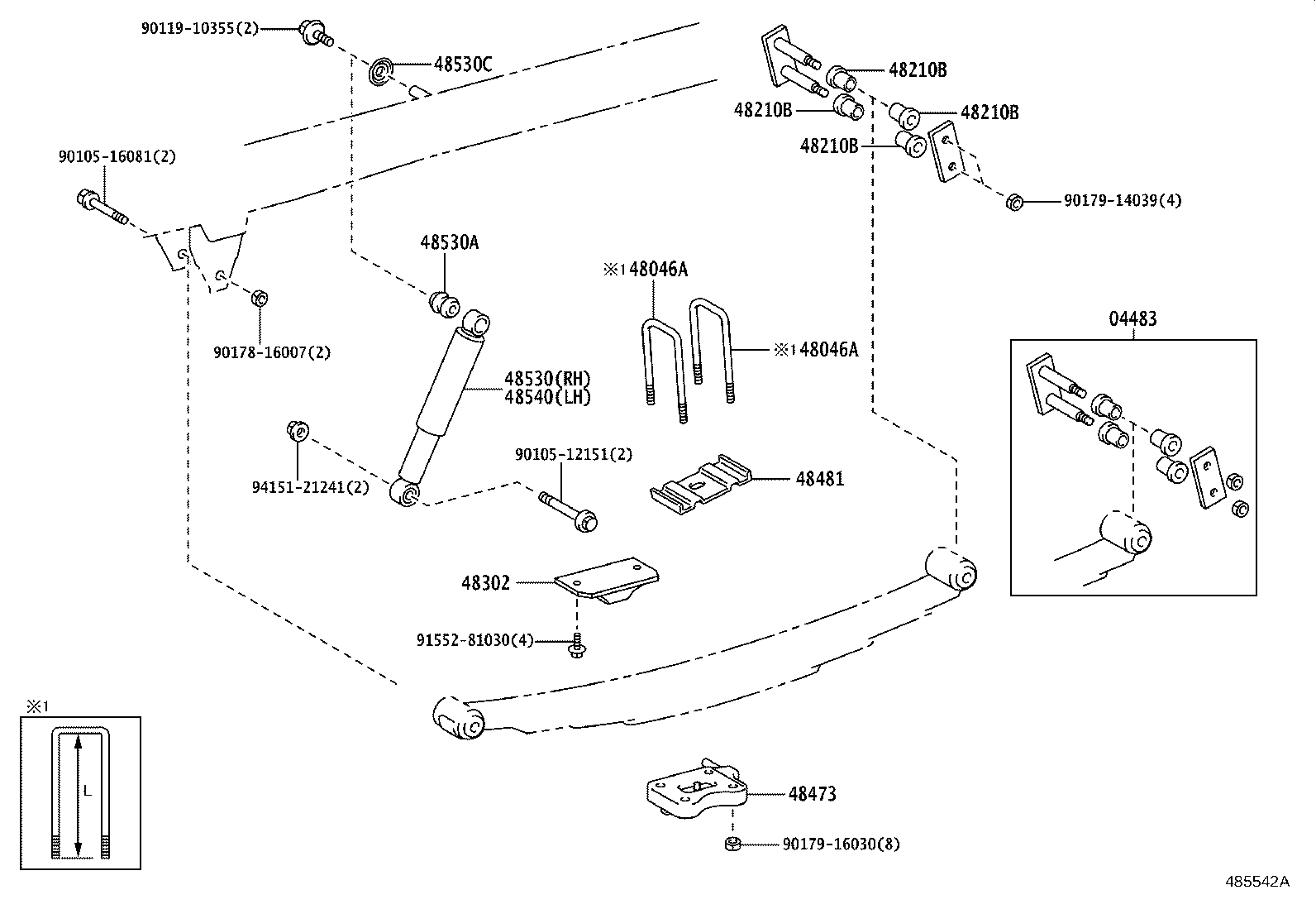 48215-25D01 LEAF, REAR SPRING, NO.5 product image