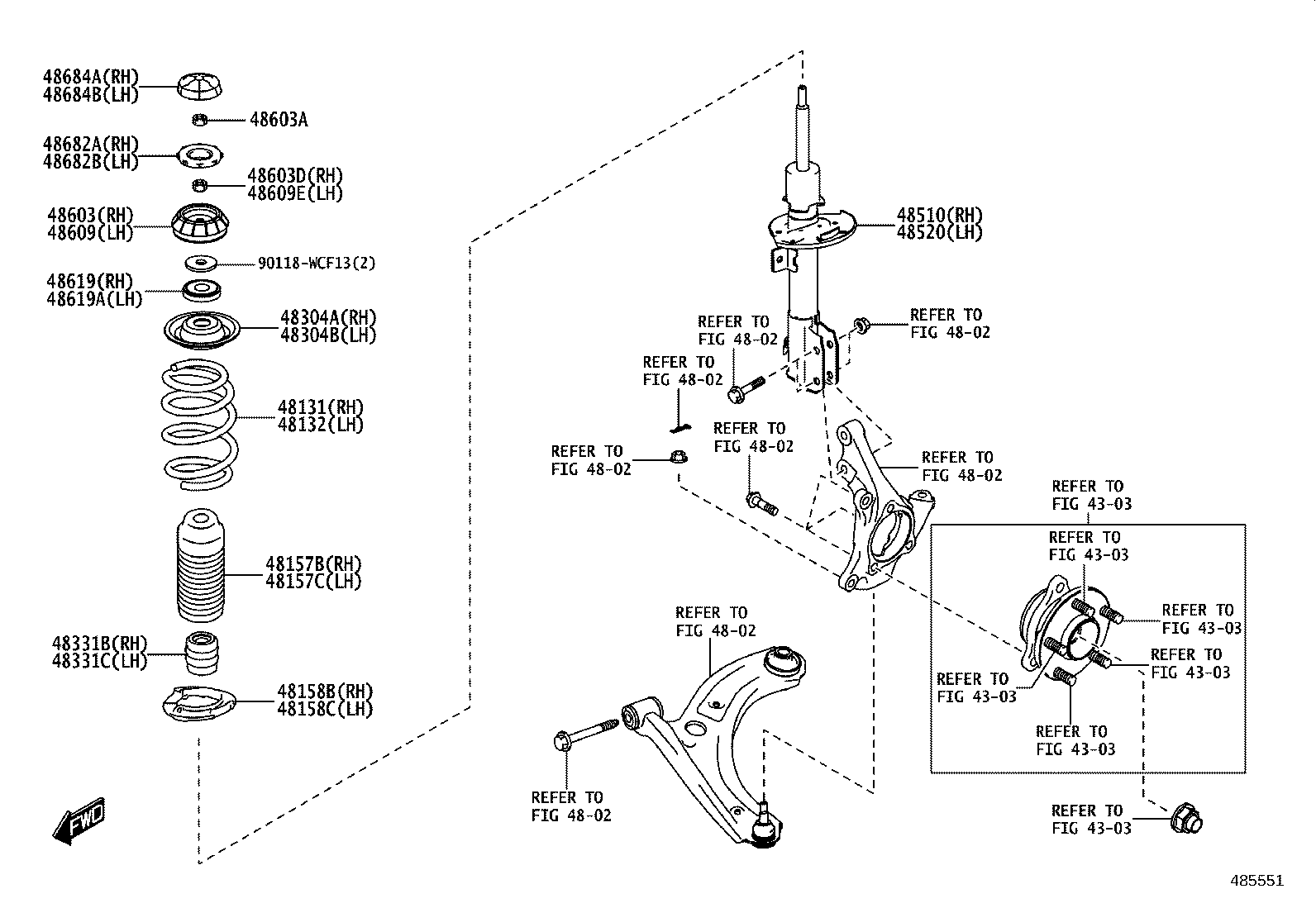 48131-WC007 SPRING, FRONT COIL, RH product image