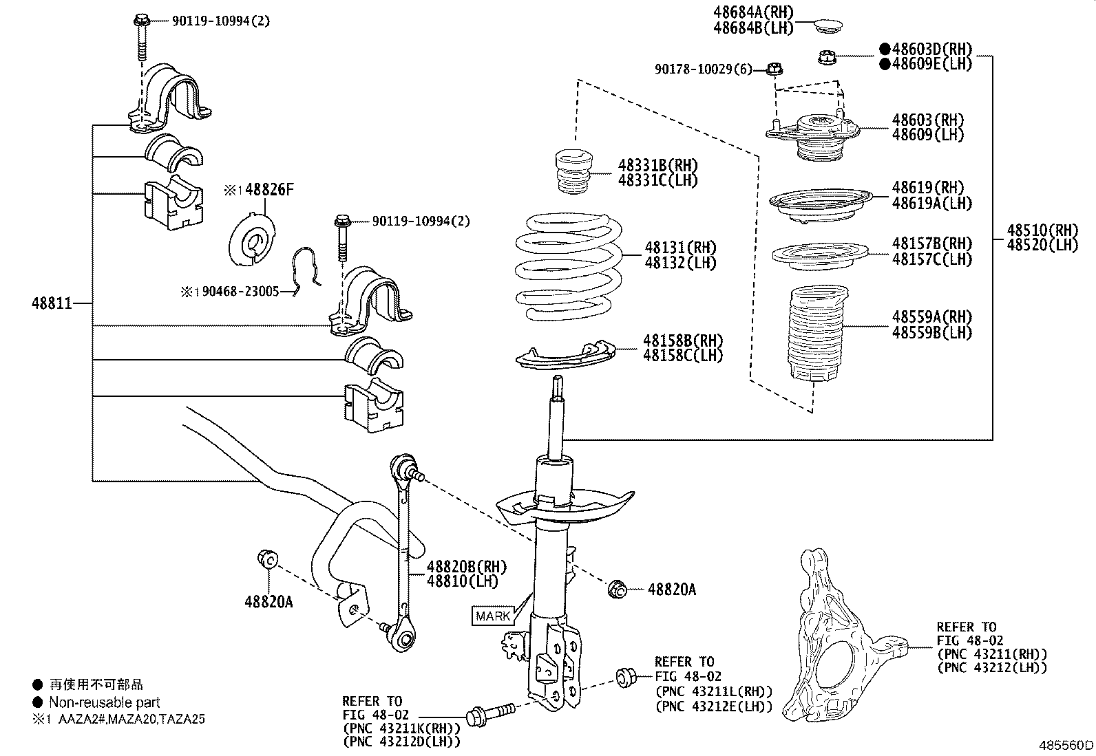 48131-78280 SPRING, FRONT COIL, RH product image