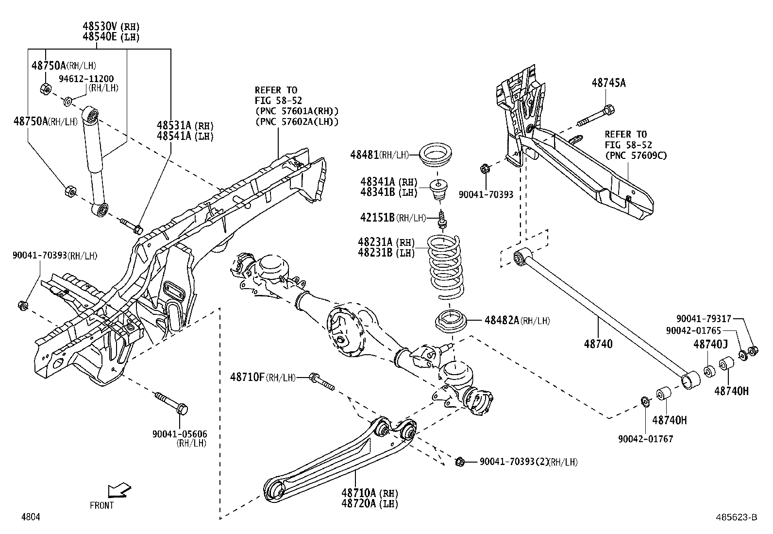 48231-B5170 SPRING, COIL, REAR RH product image