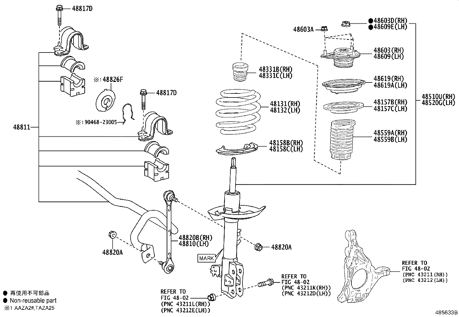 Toyota 48131-F6010 SPRING, FRONT COIL, RH