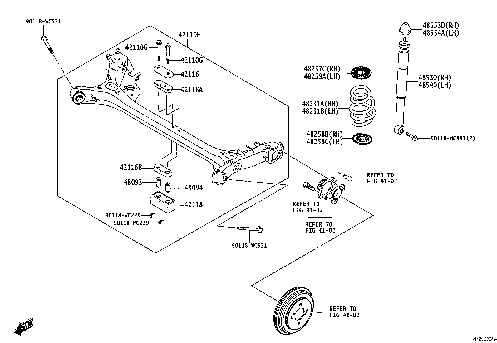 90118-WCU42 BOLT (FOR REAR AXLE BEAM) product image
