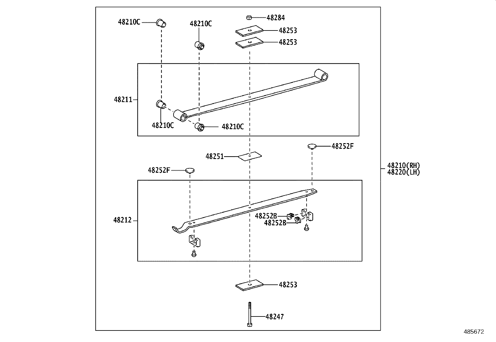 48203-25C00 LEAF, REAR SPRING, NO.3 product image