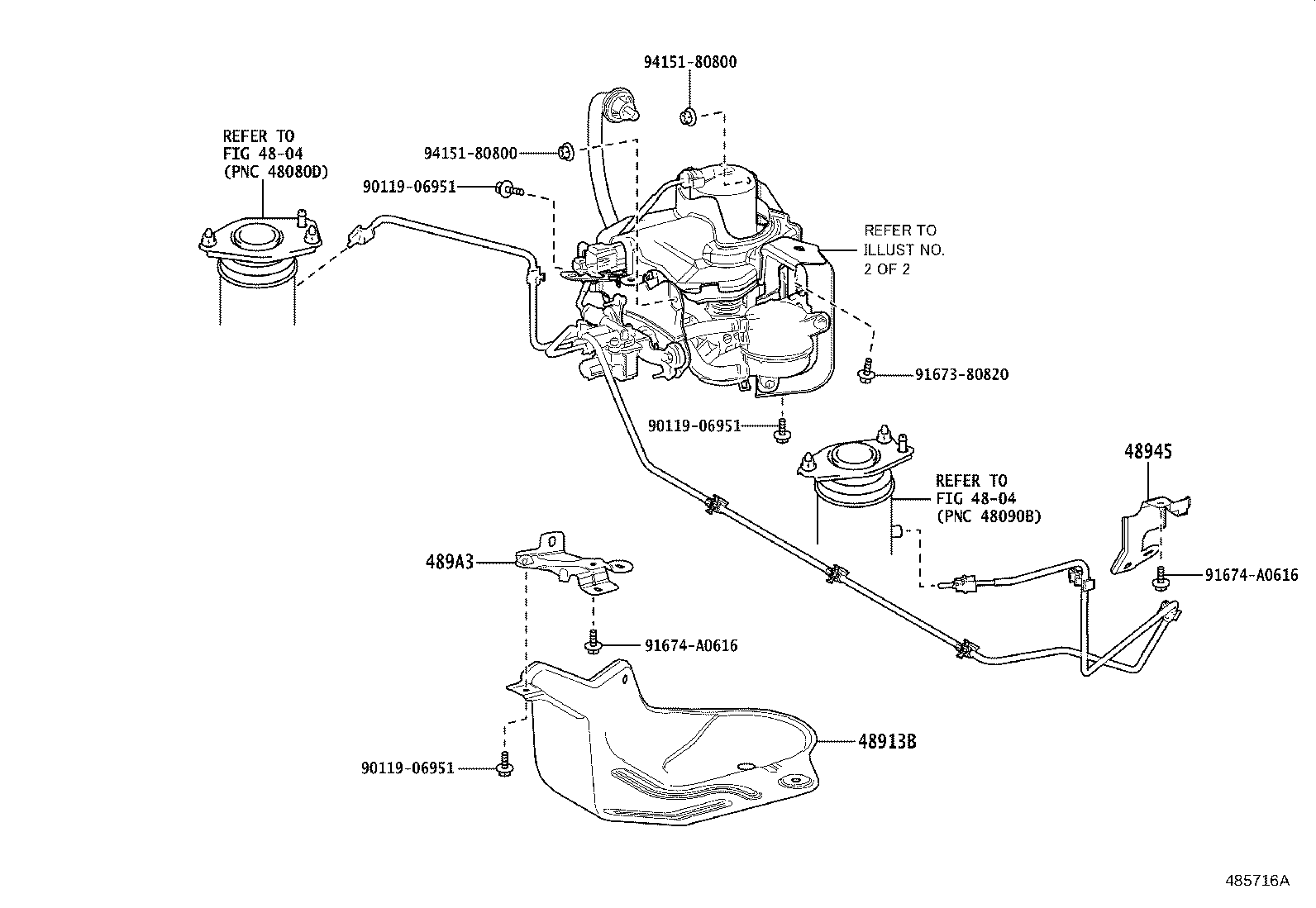 48945-52010 BRACKET, HEIGHT CONTROL HOSE, RH product image