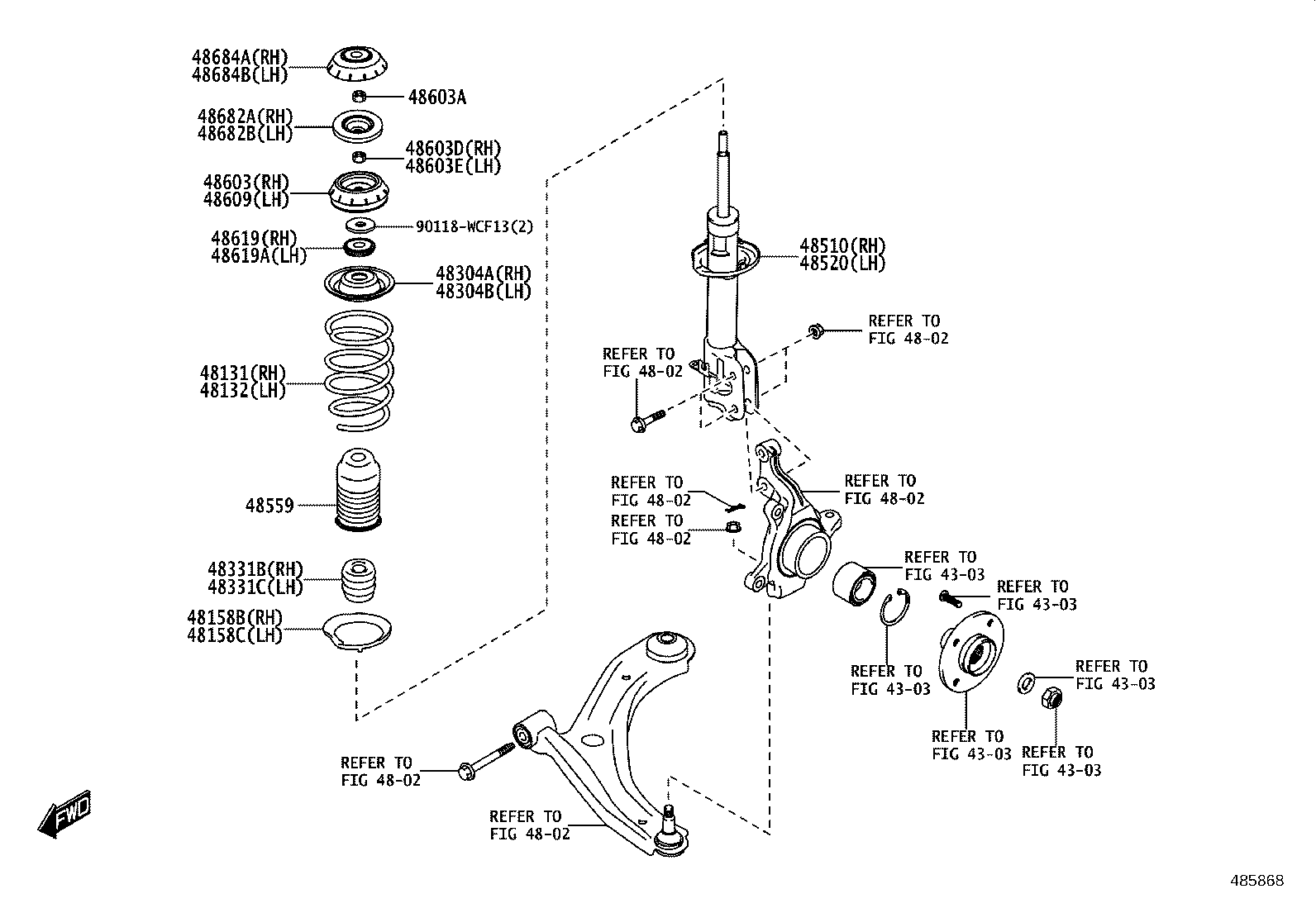 48131-WC018 SPRING, FRONT COIL, RH product image