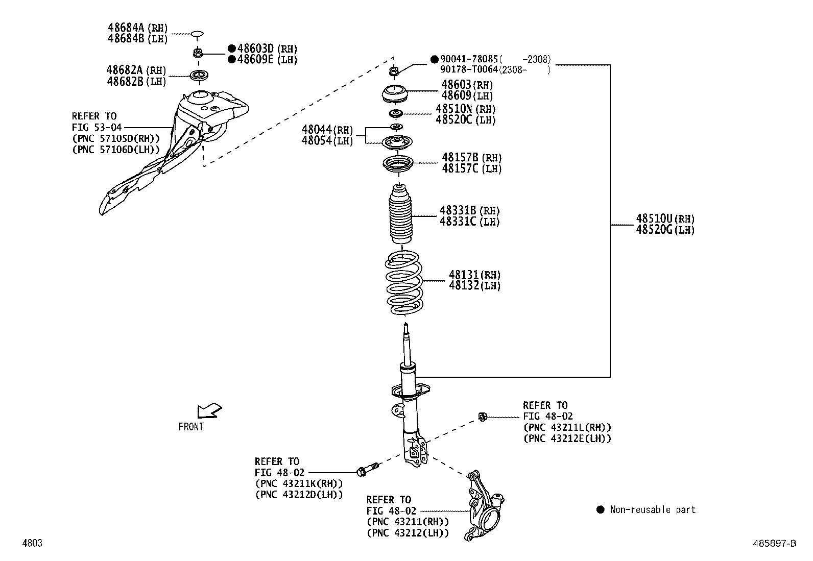 48131-BZE60 SPRING, FRONT COIL, RH product image