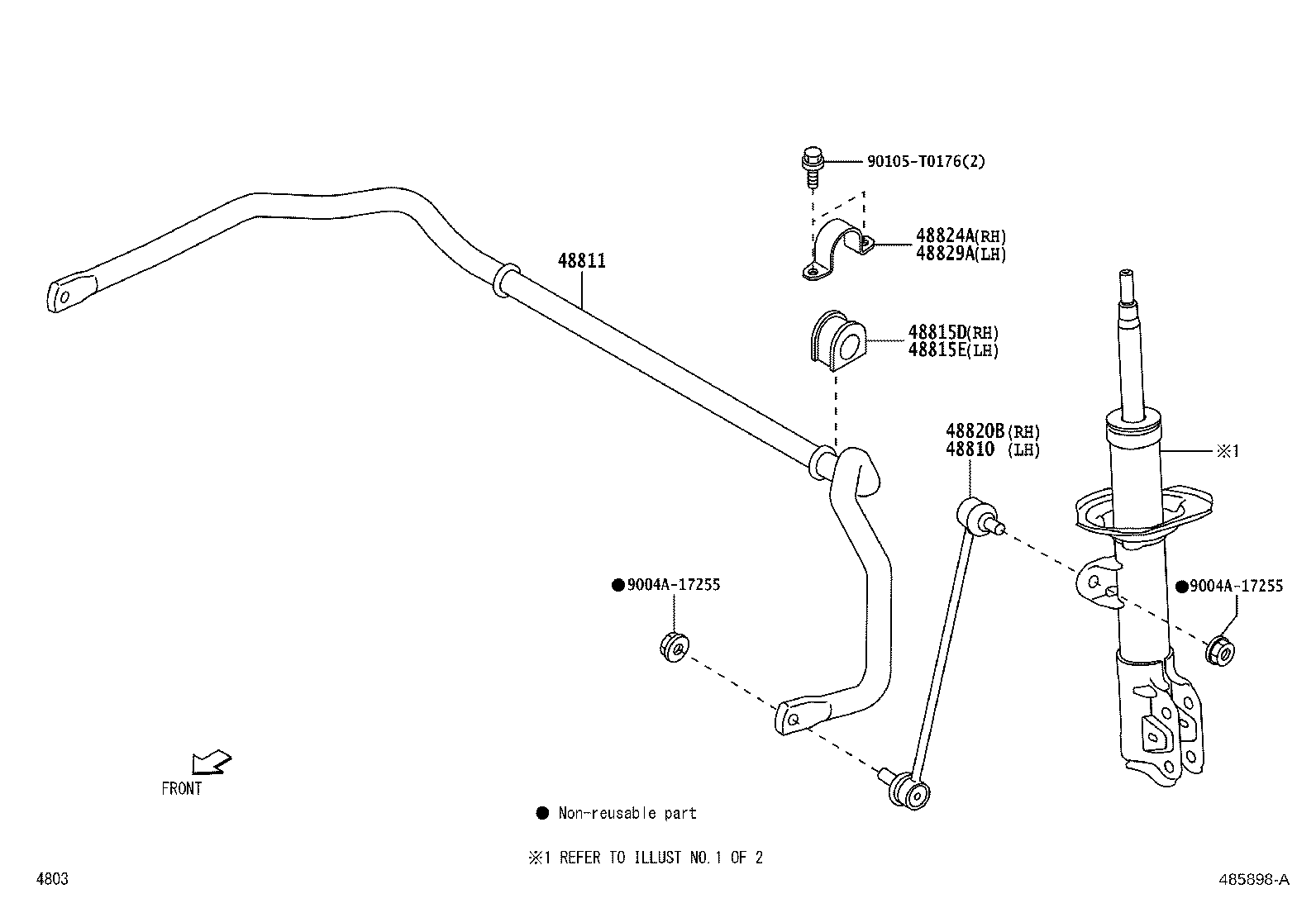 48131-BZE60 SPRING, FRONT COIL, RH product image