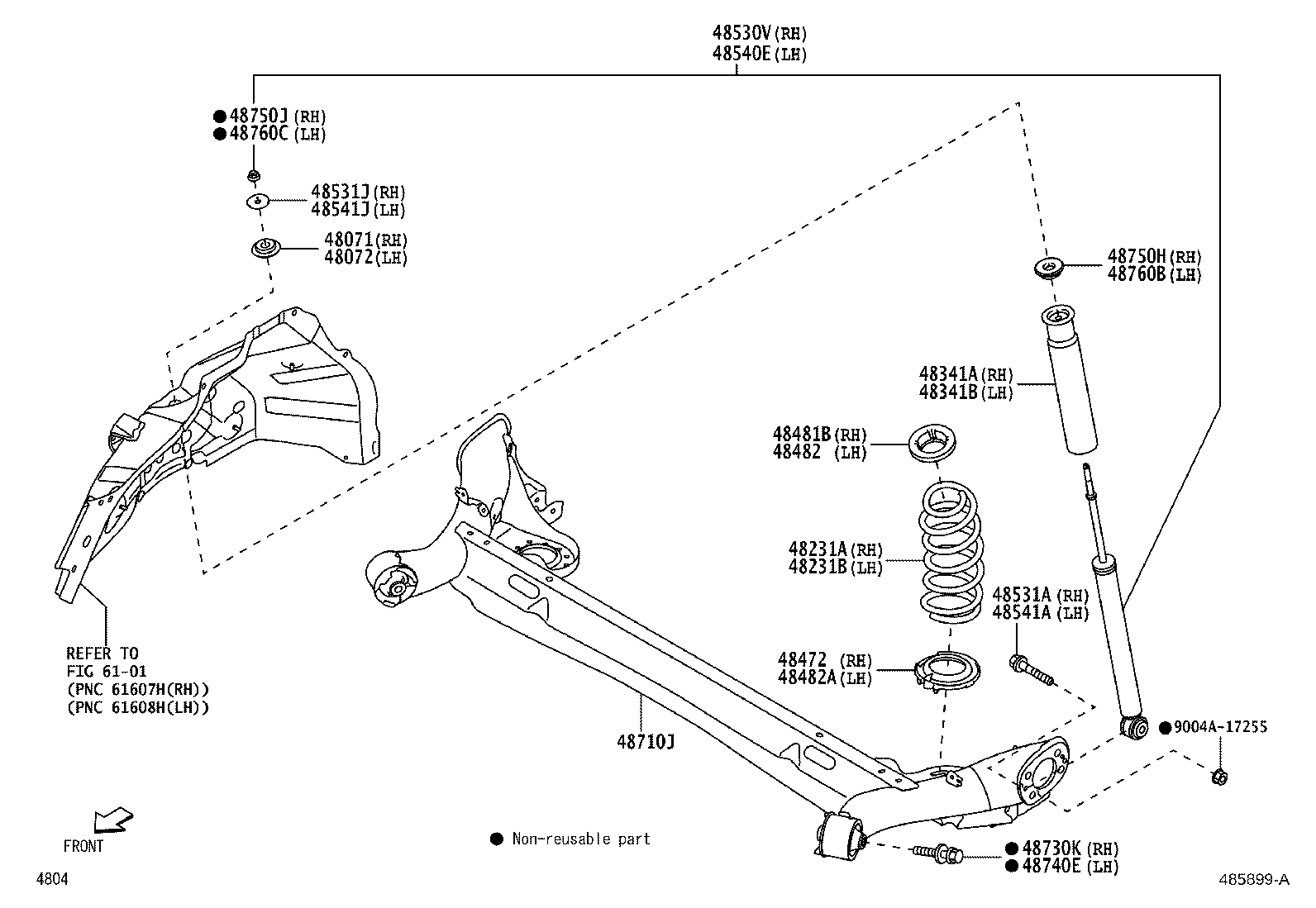48231-BZD40 SPRING, COIL, REAR RH product image