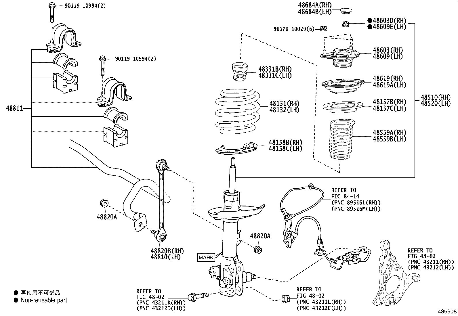 48131-78090 SPRING, FRONT COIL, RH product image